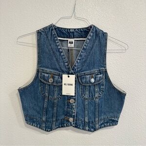 NWT RE/DONE Pamela Anderson Denim Vest Medium
